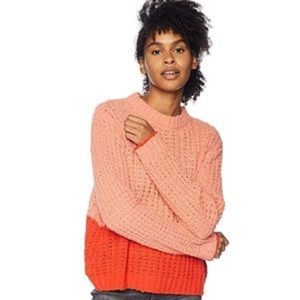 Billabong block party orange sweater large